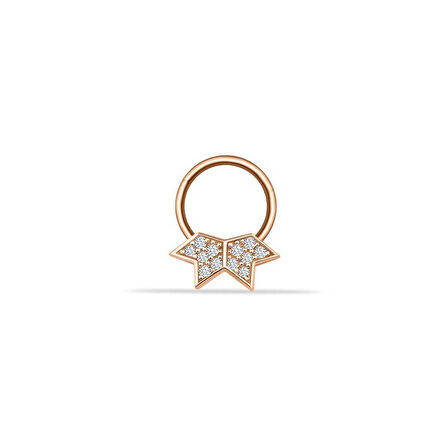 Taşlı Star Helix Piercing