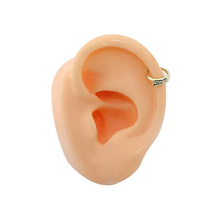 Taşlı Çivi Motifli Helix Piercing