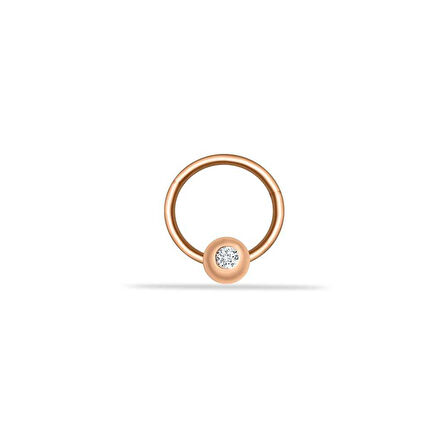 Tektaş Daire Motifli Helix Piercing