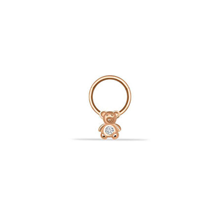 Taşlı Ayıcık Motifli Helix Piercing