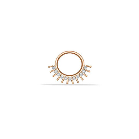 Taşlı Diken Motifli Helix Piercing