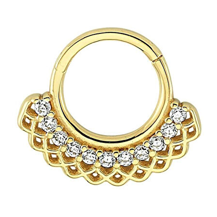 Taşlı Gözenek Helix Piercing