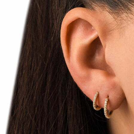 Yarımtur Yan Taşlı Helix