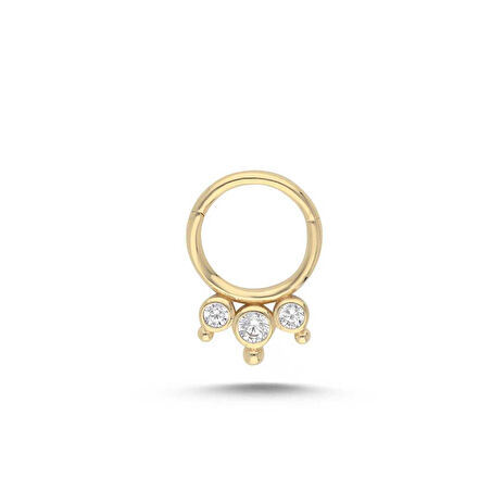 Trio Point Helix Piercing
