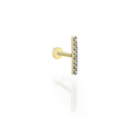 Sekiz Taşlı Çubuk Tragus Piercing