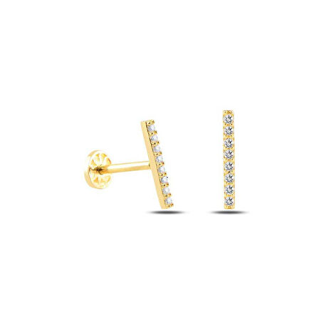 Sekiz Taşlı Çubuk Tragus Piercing