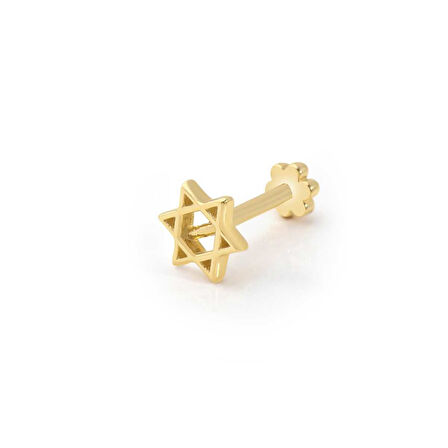 Altı Köşeli Yıldız Tragus Piercing