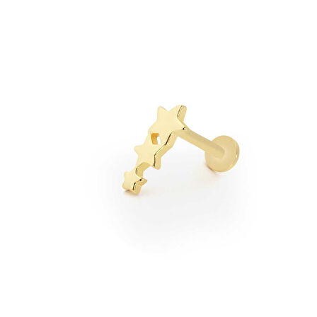 Üçlü Sıralı Yıldız Tragus Piercing