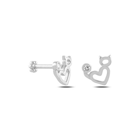 Kedi Sevgisi Tektaş Model Tragus Piercing