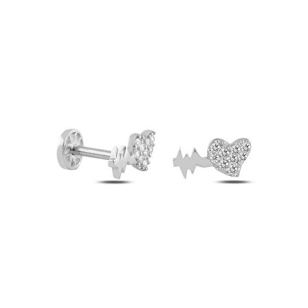 Kalp Atışı Model Tragus Piercing