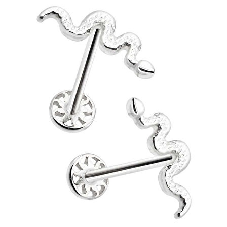 Yılan Desen Tragus Piercing
