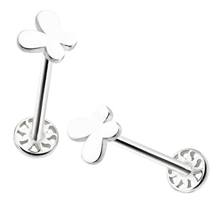 Kelebek Plaka Tragus Piercing