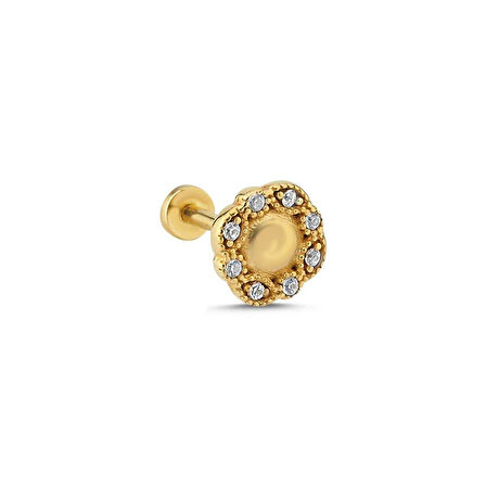 Sekiz Taşlı Model Tragus Piercing