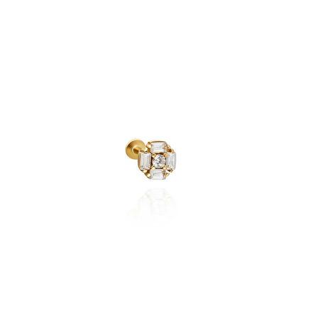 Baget Taşlı Zarif Tragus Piercing