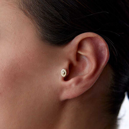 Çemberimde Kalp Tragus Piercing