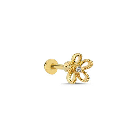 Tektaş İşleme Detaylı Modern Tragus Piercing