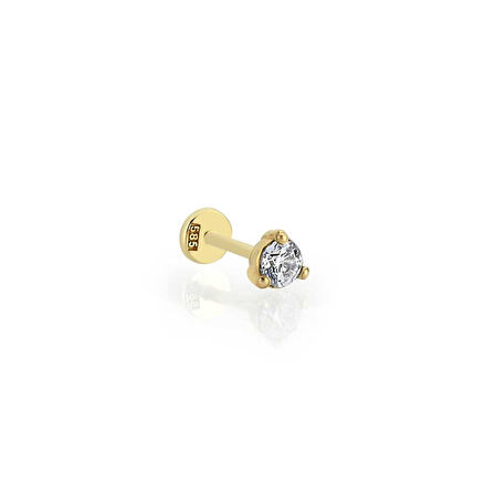 XL Üç Tırnaklı Tektaş Tragus Piercing