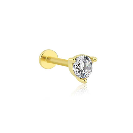 XL Üç Tırnaklı Tektaş Tragus Piercing