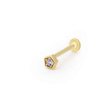 Minimal Yıldız Tektaş Model Tragus Piercing