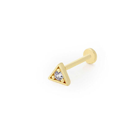 Üçgen Tektaş Küçük Tragus Piercing