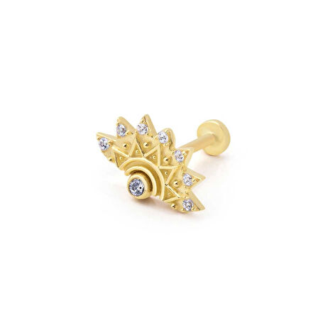 Taşlı Mandala Tragus Piercing