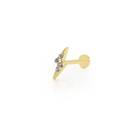 Taşlı Şimşek Tragus Piercing