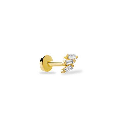 Üçlü Sıralı Baget Tragus Piercing