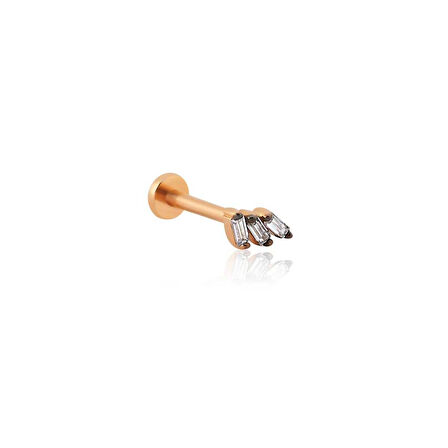 Üçlü Sıralı Baget Tragus Piercing