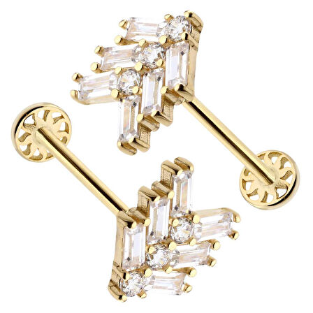 Üç Baget Yol Model Tragus Piercing