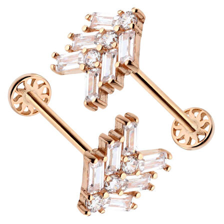 Üç Baget Yol Model Tragus Piercing