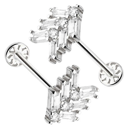 Üç Baget Yol Model Tragus Piercing