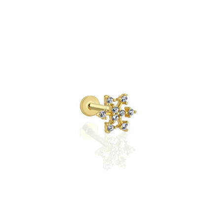 Kar Tanesi Model Taşlı Tragus Piercing