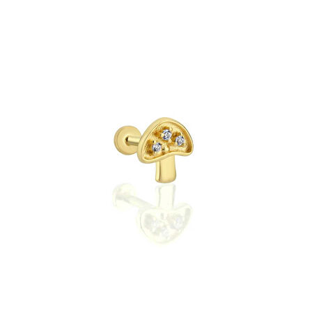 Mushroom Tragus Piercing