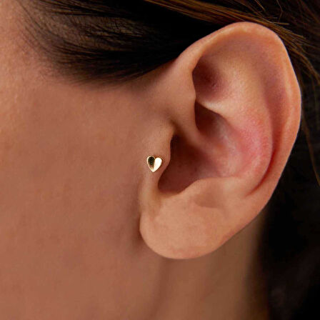 Kalp Tragus Piercing