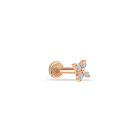Dört Taşlı Minimal Tragus Piercing