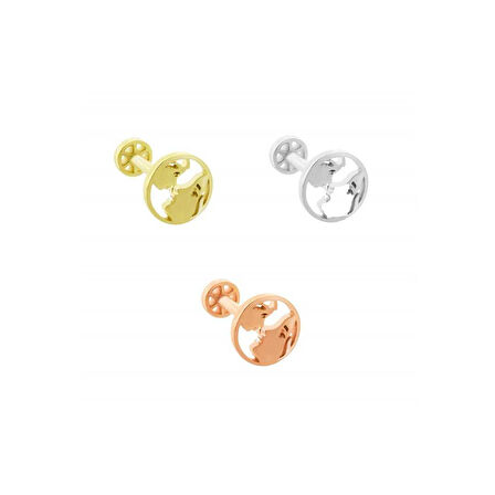 Anne Çocuk Motifli Minimal Tragus Piercing