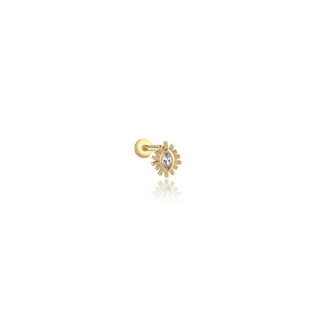 Eye Taşlı Tragus Piercing