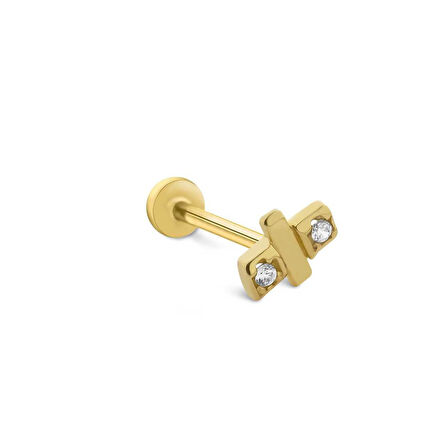Kare Çubuk Tragus Piercing