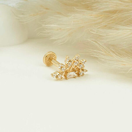 Taşlı Minimal Tragus Piercing