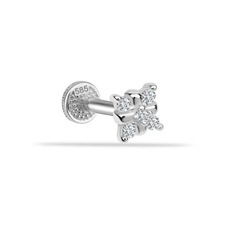 Taşlı Minimal Tragus Piercing