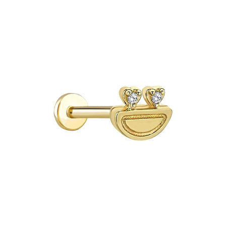 Kalp Kurbağa Tragus Piercing