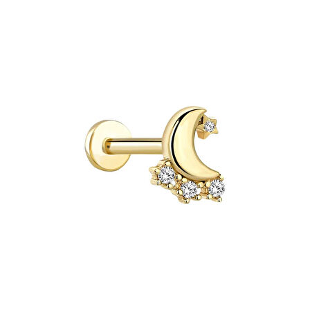 Moon Star Tragus Piercing