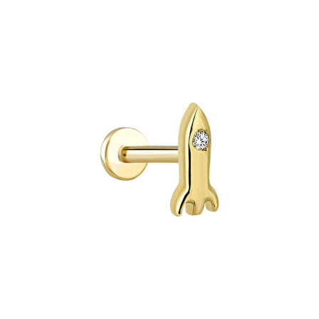 Roket Taşlı Tragus Piercing