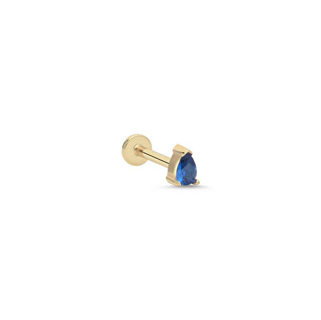 Mavi Taşlı Tragus Piercing