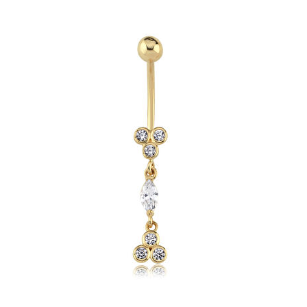 Trio Stone Göbek Piercing
