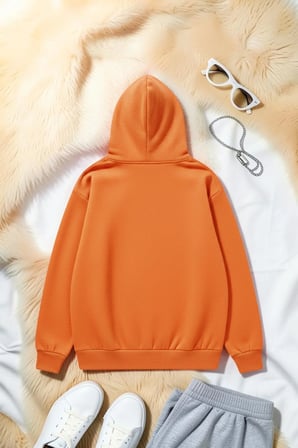 Unisex California 1987 Baskılı Oversize Hoodie Kapüşonlu Sweatshirt