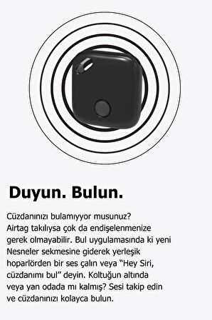 iTag Akıllı Takip Cihazı - İphone mu Bul Uygulamasıyla Çalışır (Apple ile uyumlu)
