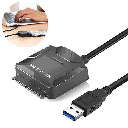 Usb 2.5 İnç-3.5 İnç Sata Harddisk Bağlantı Kablosu