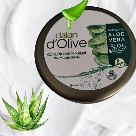 Dal an D Olive Rahatlatıcı Günlük Bakım Kremi Aloe Vera Besleyici Krem 250 Ml