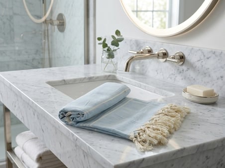 Ludia %100 Pamuklu Peştamal Havlu - Çok Amaçlı Plaj, Banyo Ve Spa Havlusu 93X190 Cm